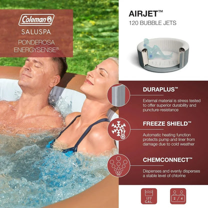 Spa redondo hinchable de lujo para exteriores