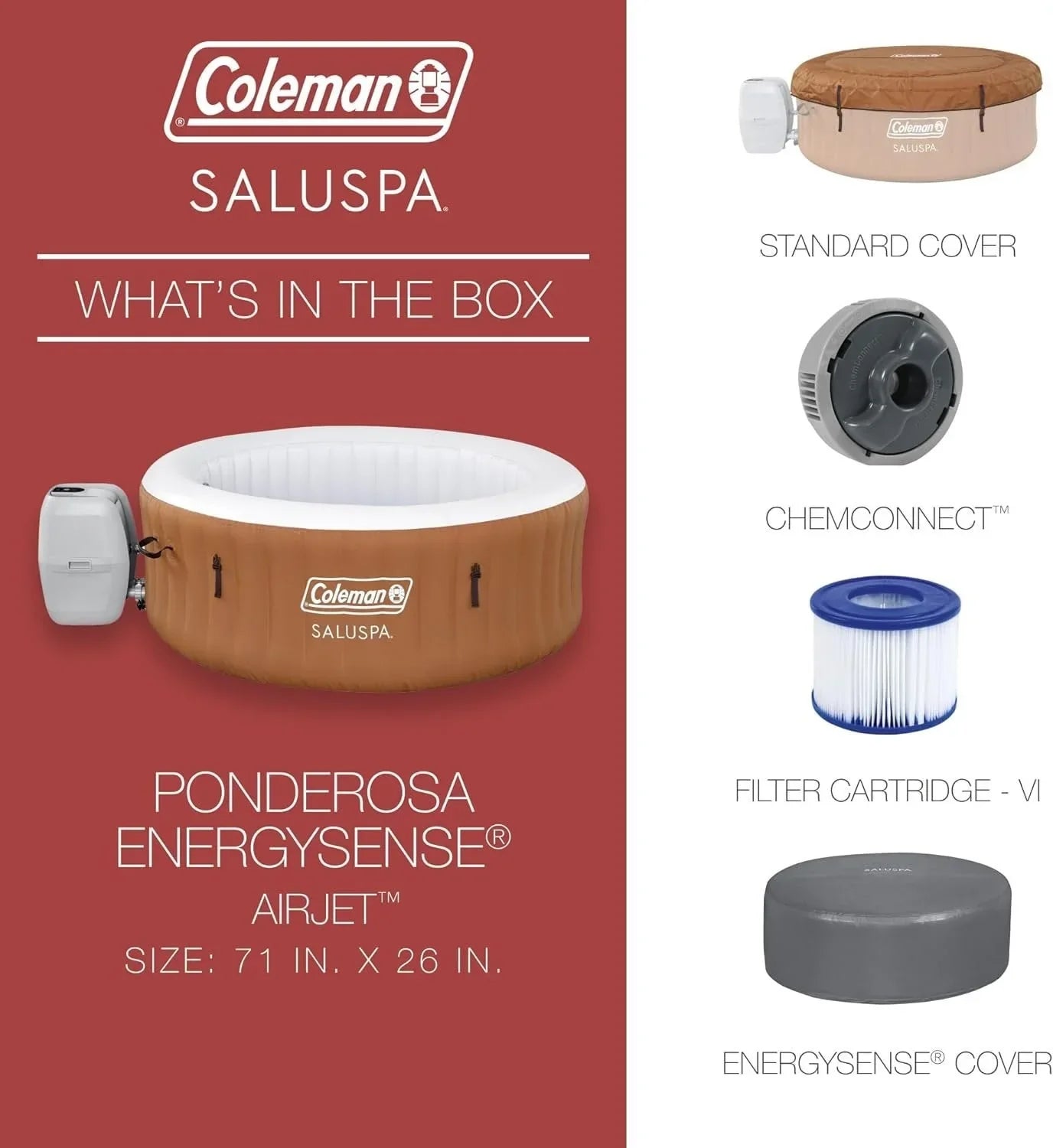 Spa redondo hinchable de lujo para exteriores