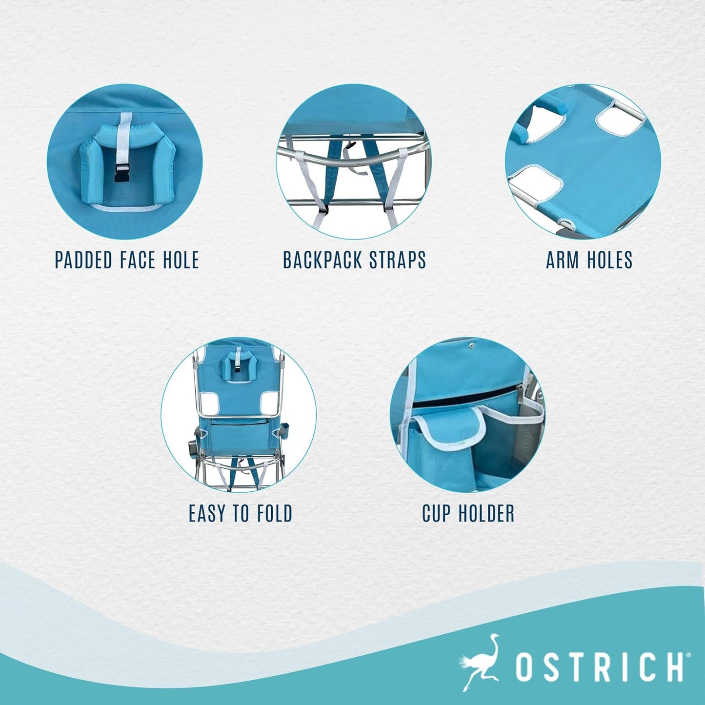 Ostrich 3-in-1 Chair Backpack – with cooler bag